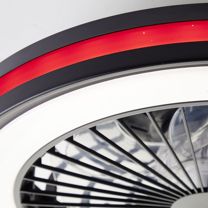 Brilliant - LED RGBW Stmívatelné stropní svítidlo s ventilátorem PALMERO LED/40W/230V 2700-6500K pr. 46,6 cm béžová + dálkové ovládání