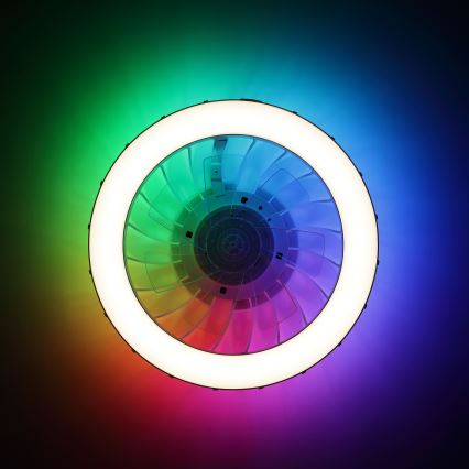 Brilliant - LED RGBW Stmívatelný stropní ventilátor se světlem FANORA LED/30W/230V 2700-6500K pr. 46 cm bílá + dálkové ovládání