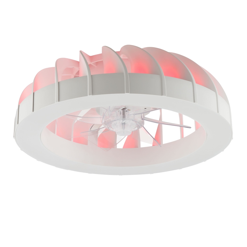 Brilliant - LED RGBW Stmívatelný stropní ventilátor se světlem FANORA LED/30W/230V 2700-6500K pr. 46 cm bílá + dálkové ovládání