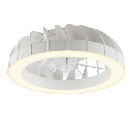 Brilliant - LED RGBW Stmívatelný stropní ventilátor se světlem FANORA LED/30W/230V 2700-6500K pr. 46 cm bílá + dálkové ovládání