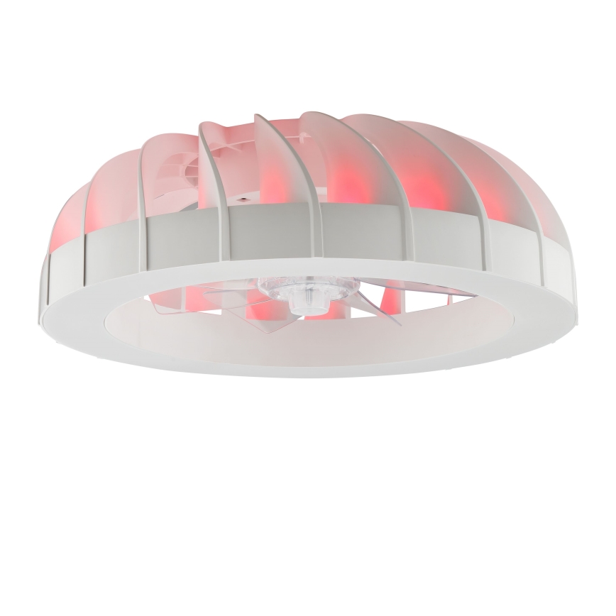 Brilliant - LED RGBW Stmívatelný stropní ventilátor se světlem FANORA LED/30W/230V 2700-6500K pr. 46 cm bílá + dálkové ovládání