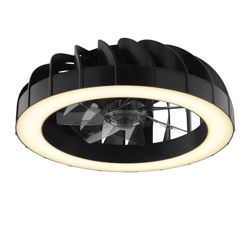 Brilliant - LED RGBW Stmívatelný stropní ventilátor se světlem FANORA LED/30W/230V 2700-6500K pr. 46 cm černá + dálkové ovládání