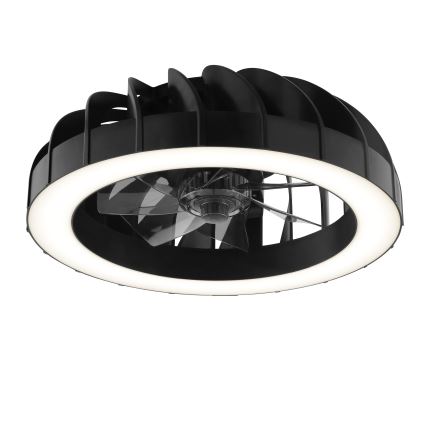 Brilliant - LED RGBW Stmívatelný stropní ventilátor se světlem FANORA LED/30W/230V 2700-6500K pr. 46 cm černá + dálkové ovládání
