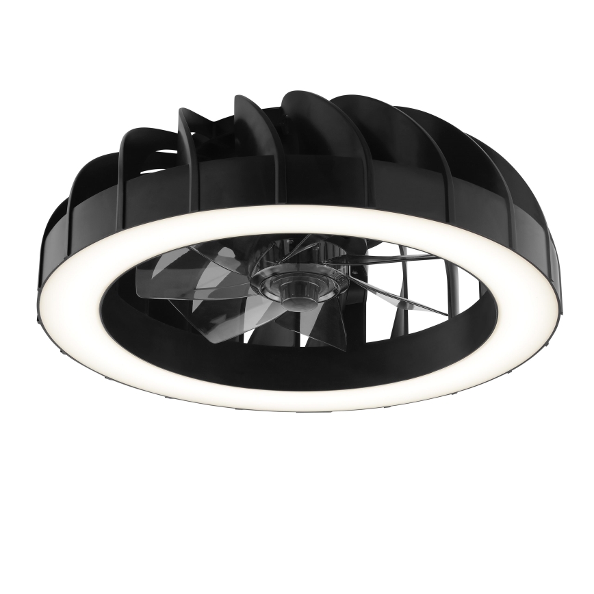 Brilliant - LED RGBW Stmívatelný stropní ventilátor se světlem FANORA LED/30W/230V 2700-6500K pr. 46 cm černá + dálkové ovládání