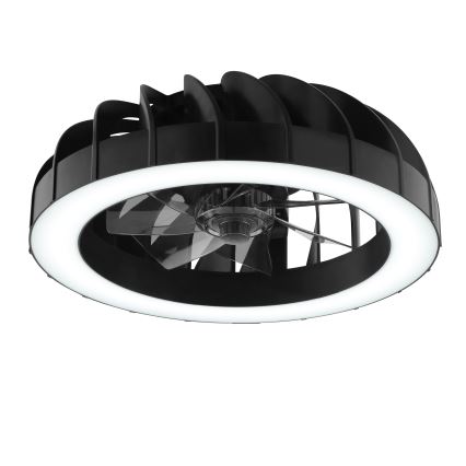 Brilliant - LED RGBW Stmívatelný stropní ventilátor se světlem FANORA LED/30W/230V 2700-6500K pr. 46 cm černá + dálkové ovládání