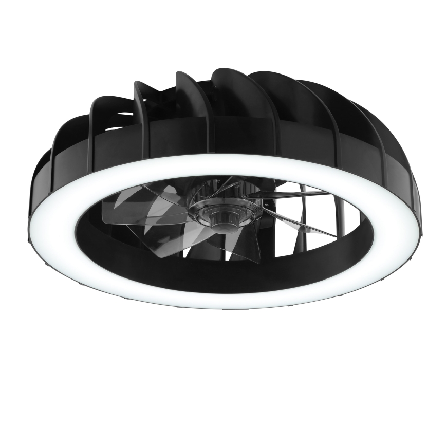 Brilliant - LED RGBW Stmívatelný stropní ventilátor se světlem FANORA LED/30W/230V 2700-6500K pr. 46 cm černá + dálkové ovládání