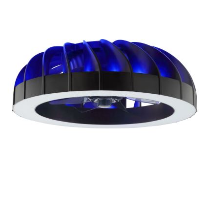 Brilliant - LED RGBW Stmívatelný stropní ventilátor se světlem FANORA LED/30W/230V 2700-6500K pr. 46 cm černá + dálkové ovládání