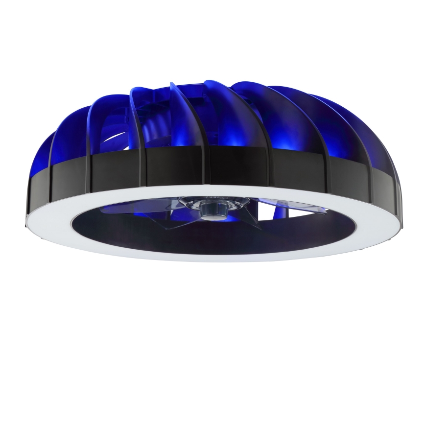Brilliant - LED RGBW Stmívatelný stropní ventilátor se světlem FANORA LED/30W/230V 2700-6500K pr. 46 cm černá + dálkové ovládání