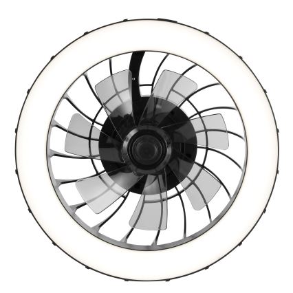 Brilliant - LED RGBW Stmívatelný stropní ventilátor se světlem FANORA LED/30W/230V 2700-6500K pr. 46 cm černá + dálkové ovládání