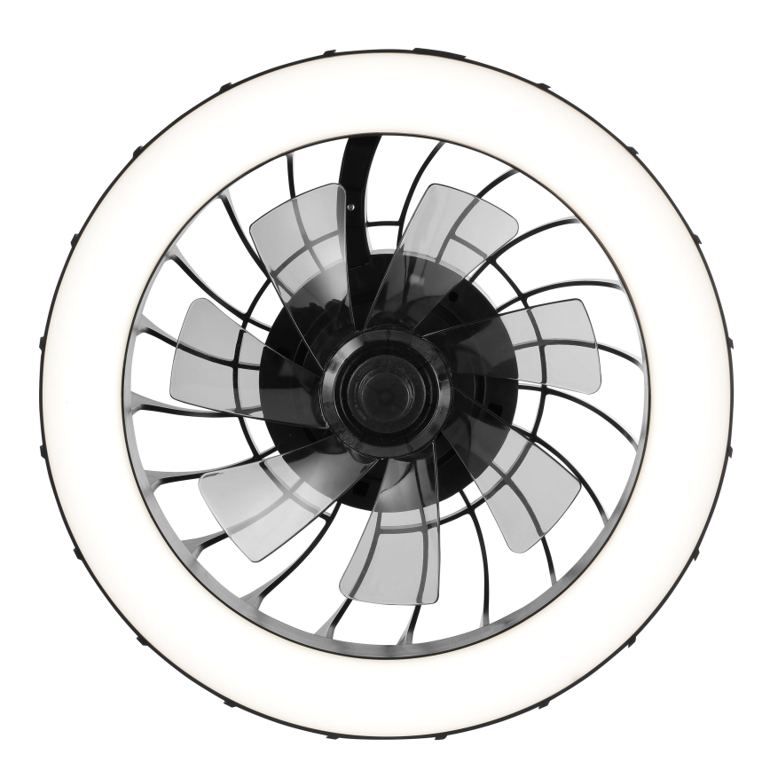 Brilliant - LED RGBW Stmívatelný stropní ventilátor se světlem FANORA LED/30W/230V 2700-6500K pr. 46 cm černá + dálkové ovládání