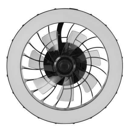 Brilliant - LED RGBW Stmívatelný stropní ventilátor se světlem FANORA LED/30W/230V 2700-6500K pr. 46 cm černá + dálkové ovládání