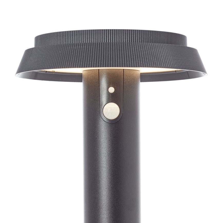 Brilliant - LED Solární lampa se senzorem ALVERO LED/4W/3,7V 50 cm IP44 černá