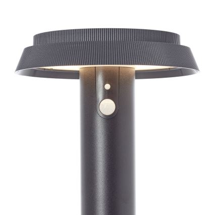 Brilliant - LED Solární lampa se senzorem ALVERO LED/4W/3,7V 70 cm IP44 černá