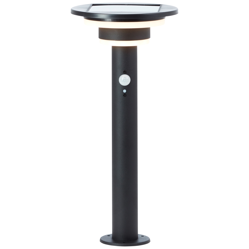 Brilliant - LED Solární lampa se senzorem GARVINA LED/3W/3,7V 45 cm IP44 černá