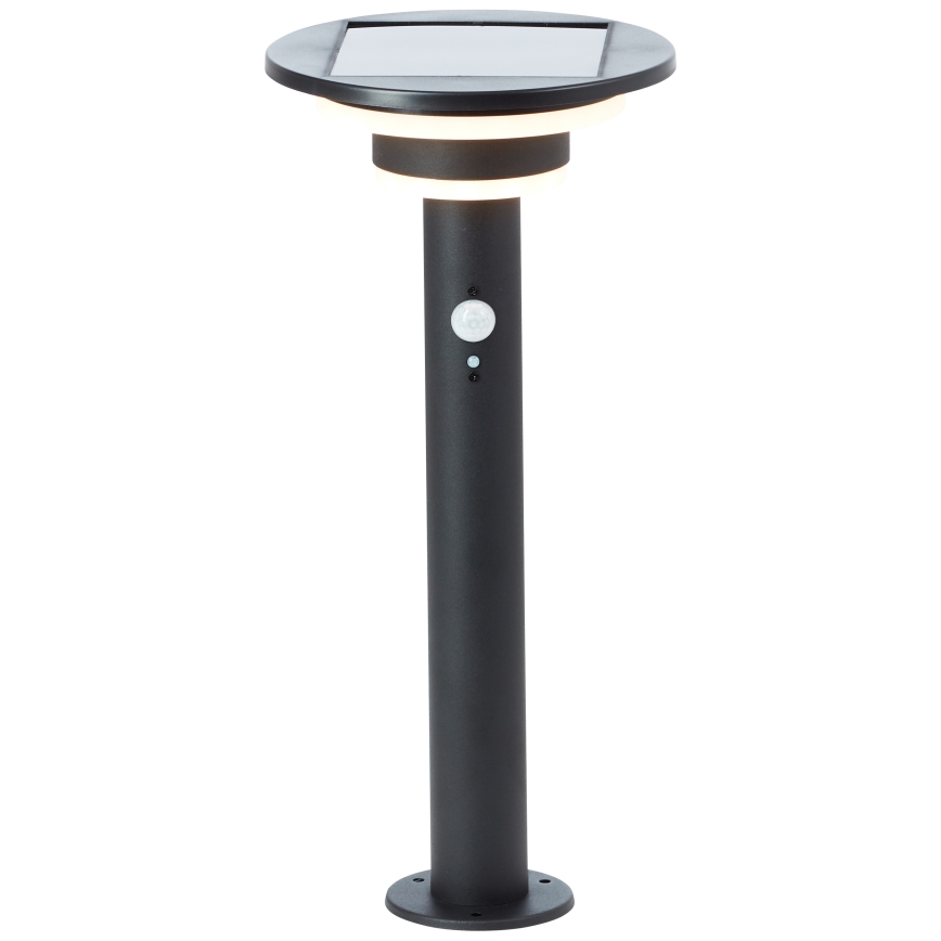 Brilliant - LED Solární lampa se senzorem GARVINA LED/3W/3,7V 45 cm IP44 černá