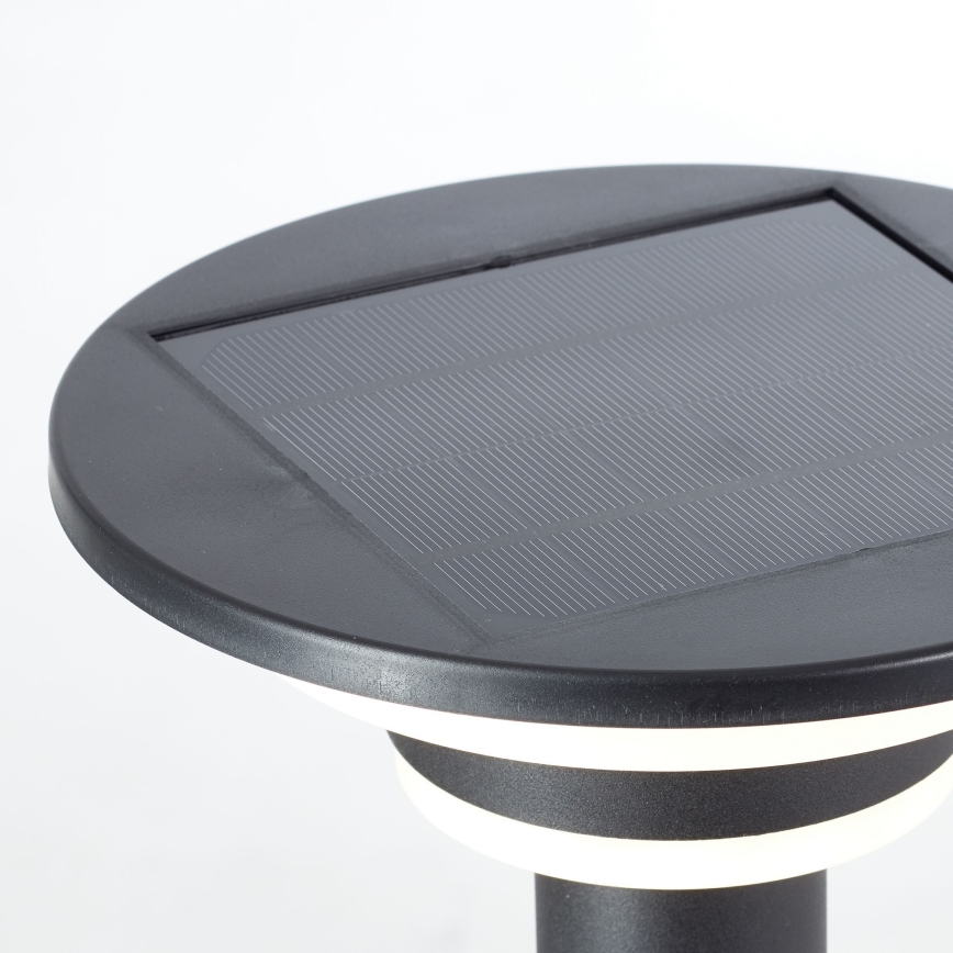 Brilliant - LED Solární lampa se senzorem GARVINA LED/3W/3,7V 45 cm IP44 černá