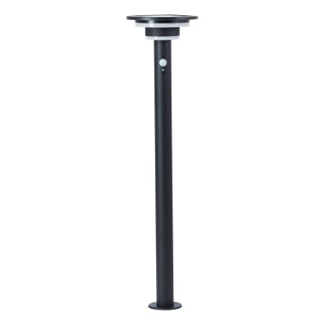 Brilliant - LED Solární lampa se senzorem GARVINA LED/3W/3,7V 85 cm IP44 černá