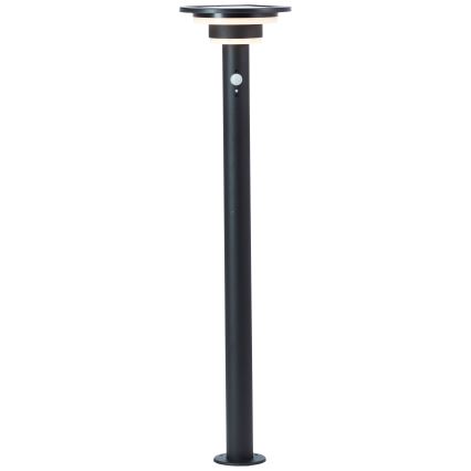 Brilliant - LED Solární lampa se senzorem GARVINA LED/3W/3,7V 85 cm IP44 černá