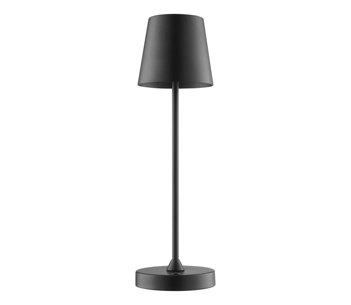 Brilliant - LED Stm nab dotyková stolní lampa ELORA LED/2,5W/5V 2700K IP44 černá G60245/76