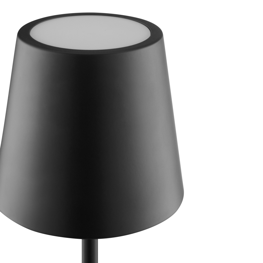 Brilliant - LED Stmívatelná nabíjecí dotyková venkovní stolní lampa ELORA LED/2,5W/5V 2700K 2600 mAh IP44 černá