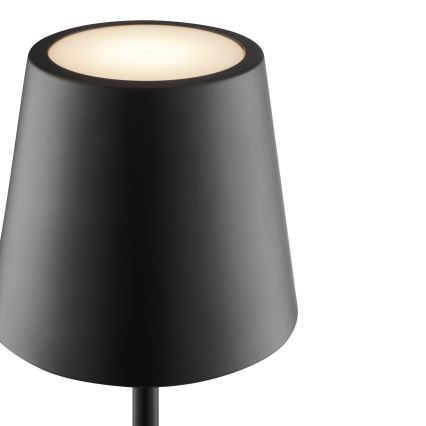 Brilliant - LED Stmívatelná nabíjecí dotyková venkovní stolní lampa ELORA LED/2,5W/5V 2700K 2600 mAh IP44 černá