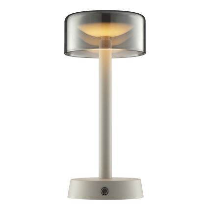 Brilliant - LED Stmívatelná nabíjecí dotyková venkovní stolní lampa RAZOR LED/2,5W/5V 2700K 2600 mAh IP44 šedá