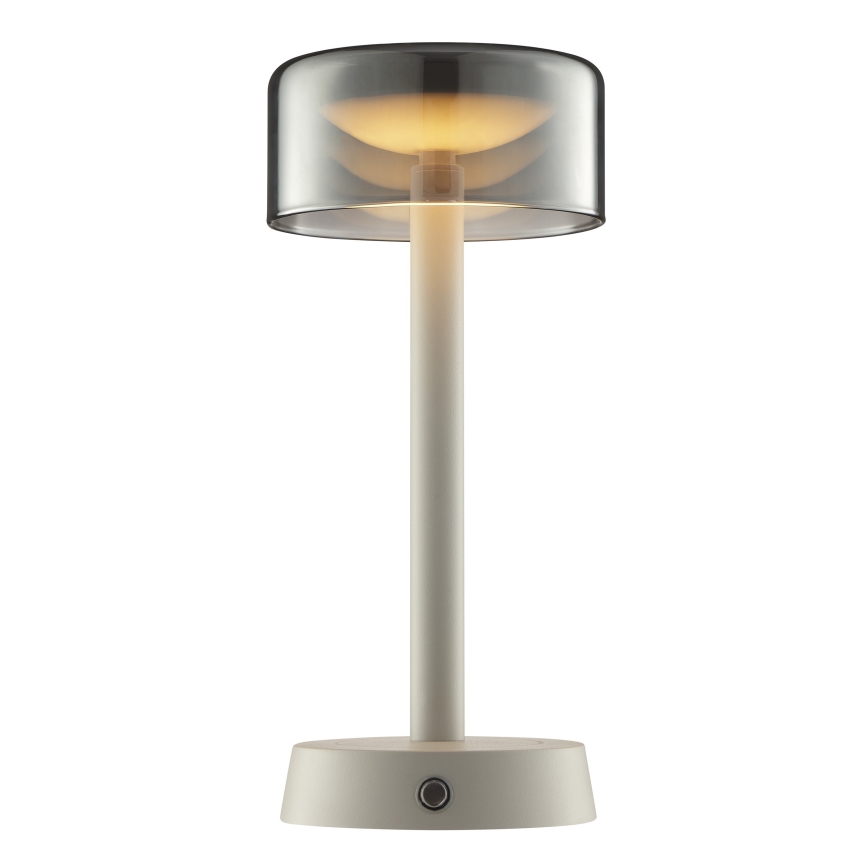 Brilliant - LED Stmívatelná nabíjecí dotyková venkovní stolní lampa RAZOR LED/2,5W/5V 2700K 2600 mAh IP44 šedá