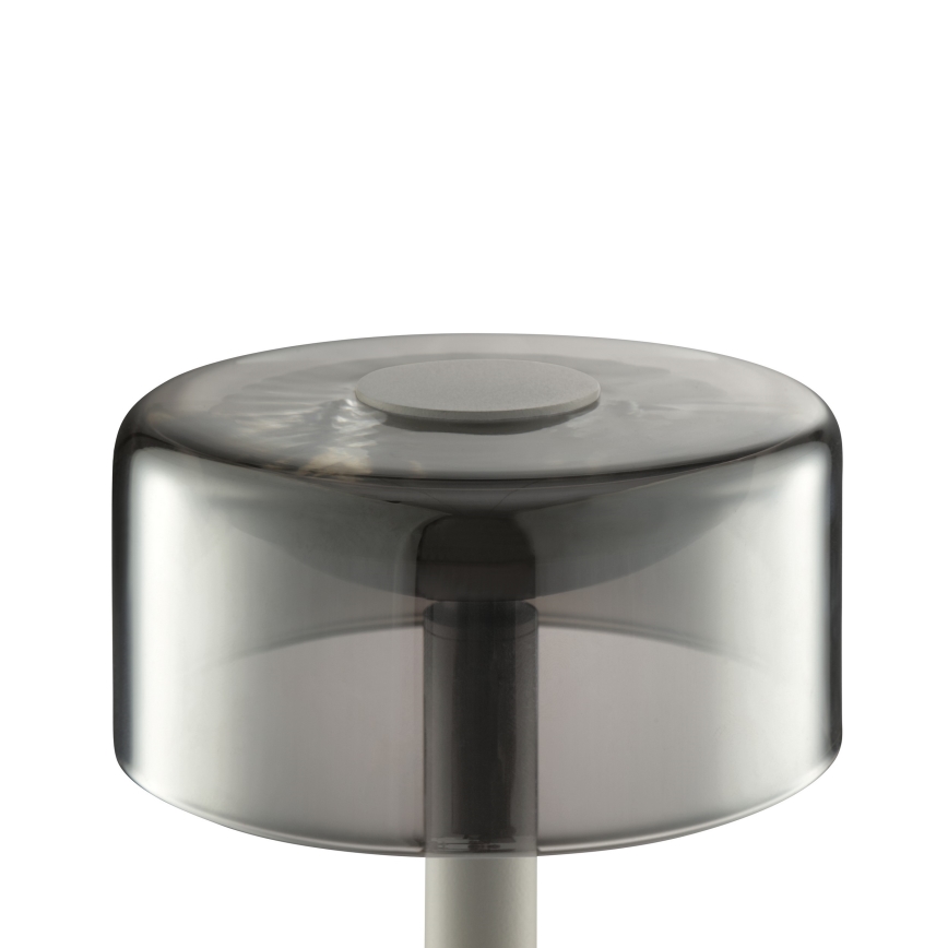 Brilliant - LED Stmívatelná nabíjecí dotyková venkovní stolní lampa RAZOR LED/2,5W/5V 2700K 2600 mAh IP44 šedá