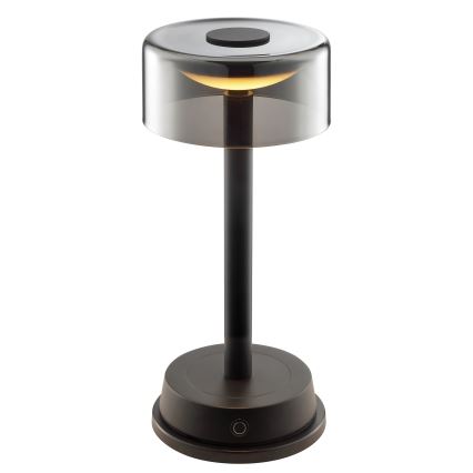 Brilliant - LED Stmívatelná nabíjecí dotyková venkovní stolní lampa RAZOR LED/2,5W/5V 2700K 2600 mAh IP44 černá