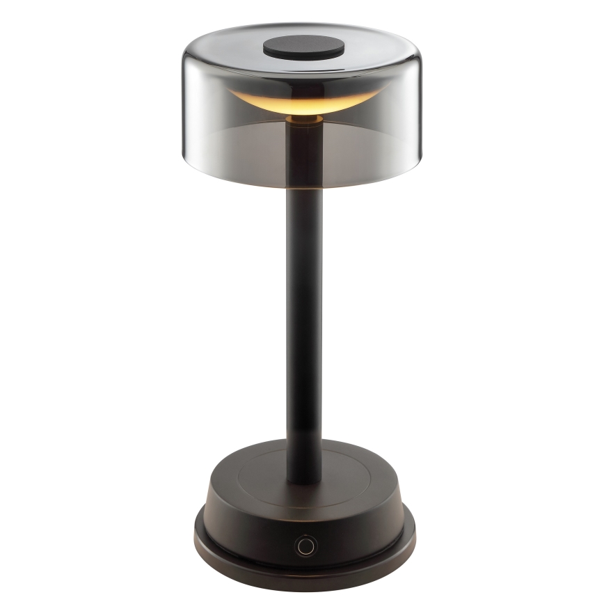 Brilliant - LED Stmívatelná nabíjecí dotyková venkovní stolní lampa RAZOR LED/2,5W/5V 2700K 2600 mAh IP44 černá