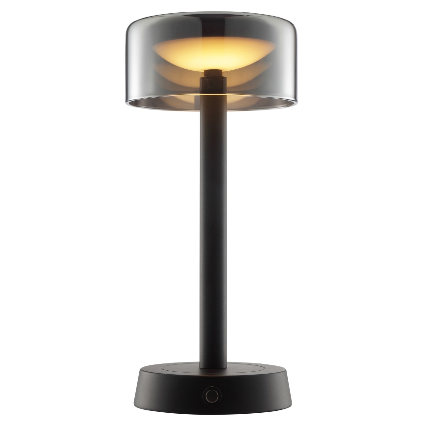 Brilliant - LED Stmívatelná nabíjecí dotyková venkovní stolní lampa RAZOR LED/2,5W/5V 2700K 2600 mAh IP44 černá