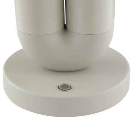 Brilliant - LED Stmívatelná nabíjecí dotyková venkovní stolní lampa SAYU LED/2,5W/5V 2700K 2600 mAh IP44 šedá