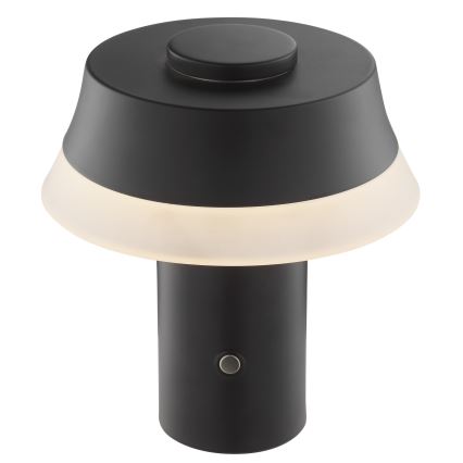 Brilliant - LED Stmívatelná nabíjecí dotyková stolní lampa KINICH LED/2,5W/5V 2700K 2600 mAh černá