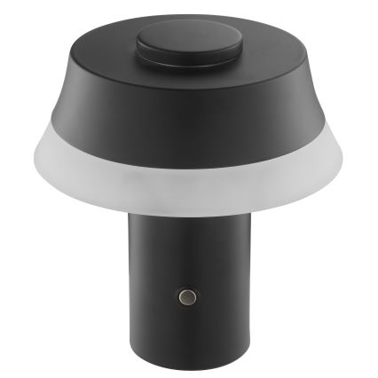 Brilliant - LED Stmívatelná nabíjecí dotyková stolní lampa KINICH LED/2,5W/5V 2700K 2600 mAh černá