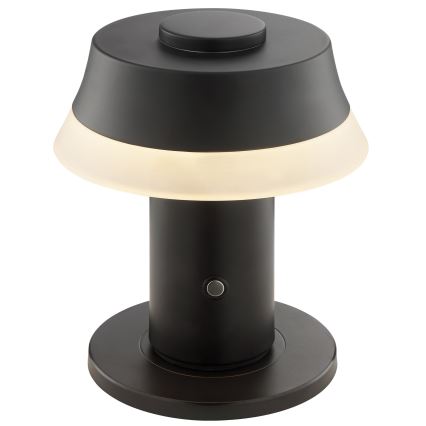 Brilliant - LED Stmívatelná nabíjecí dotyková stolní lampa KINICH LED/2,5W/5V 2700K 2600 mAh černá