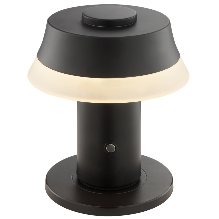 Brilliant - LED Stmívatelná nabíjecí dotyková stolní lampa KINICH LED/2,5W/5V 2700K 2600 mAh černá