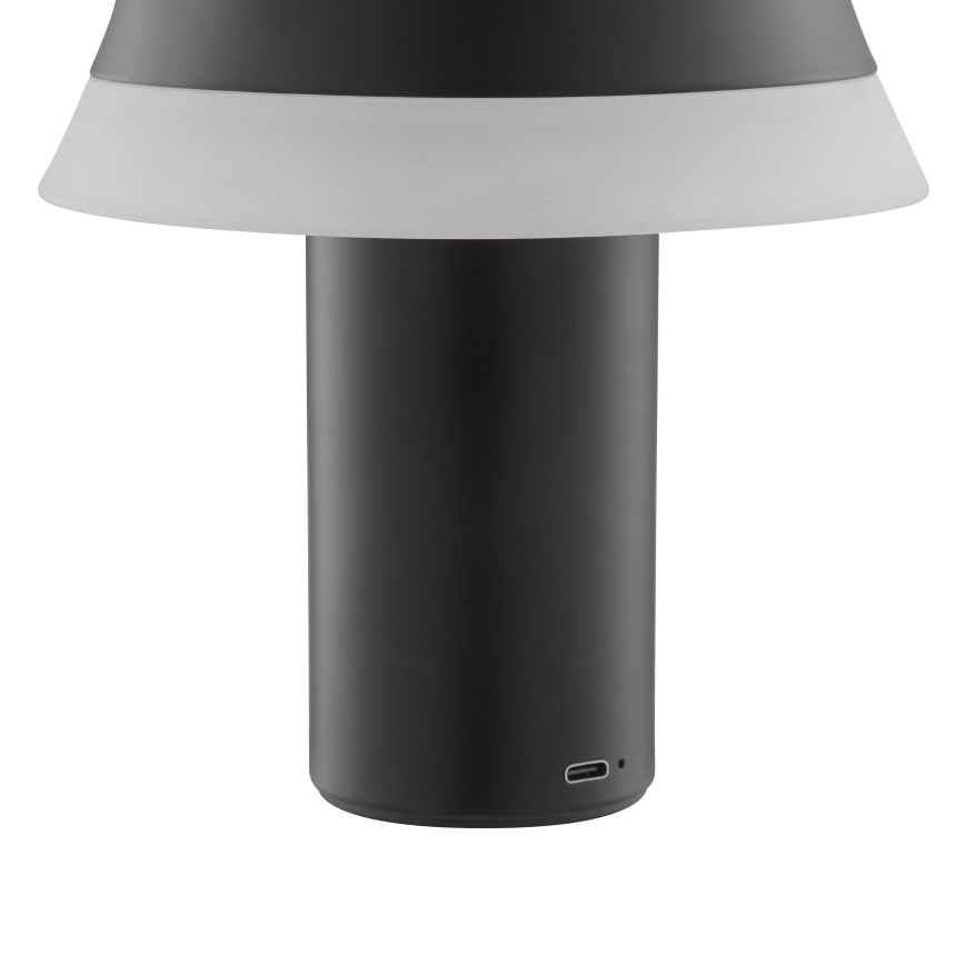 Brilliant - LED Stmívatelná nabíjecí dotyková stolní lampa KINICH LED/2,5W/5V 2700K 2600 mAh černá