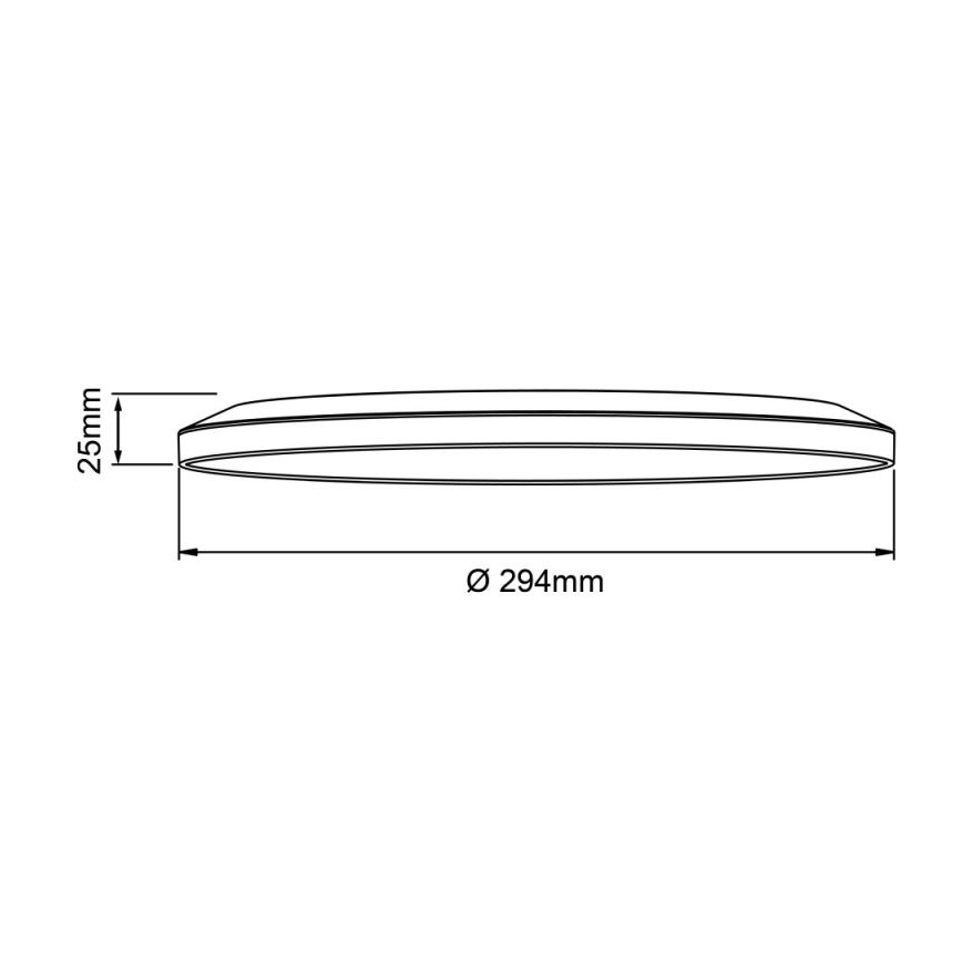 Brilliant - LED Stmívatelné stropní svítidlo SORELL LED/18W/230V 3000-6500K pr. 29 cm černá + dálkové ovládání