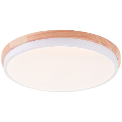 Brilliant - LED Stmívatelné stropní svítidlo BAARLO LED/24W/230V pr. 35 cm bílá/gumovník