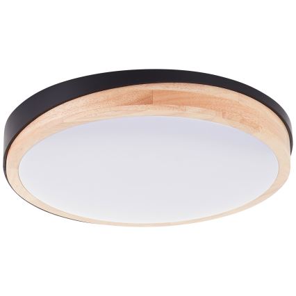Brilliant - LED Stmívatelné stropní svítidlo BAARLO LED/24W/230V pr. 35 cm černá/gumovník