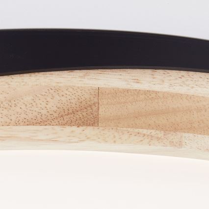Brilliant - LED Stmívatelné stropní svítidlo BAARLO LED/24W/230V pr. 35 cm černá/gumovník