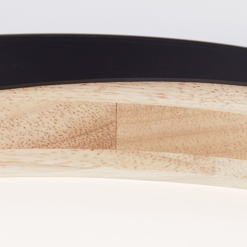 Brilliant - LED Stmívatelné stropní svítidlo BAARLO LED/24W/230V pr. 35 cm černá/gumovník