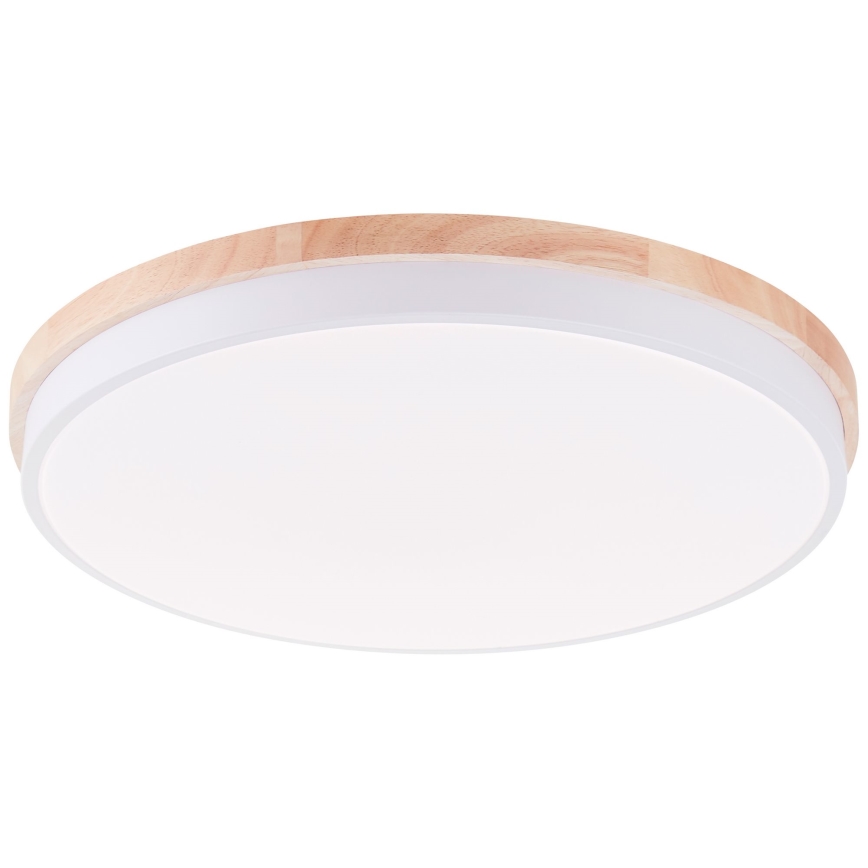 Brilliant - LED Stmívatelné stropní svítidlo BAARLO LED/36W/230V 3000-6500K pr. 50 cm bílá/gumovník + dálkové ovládání