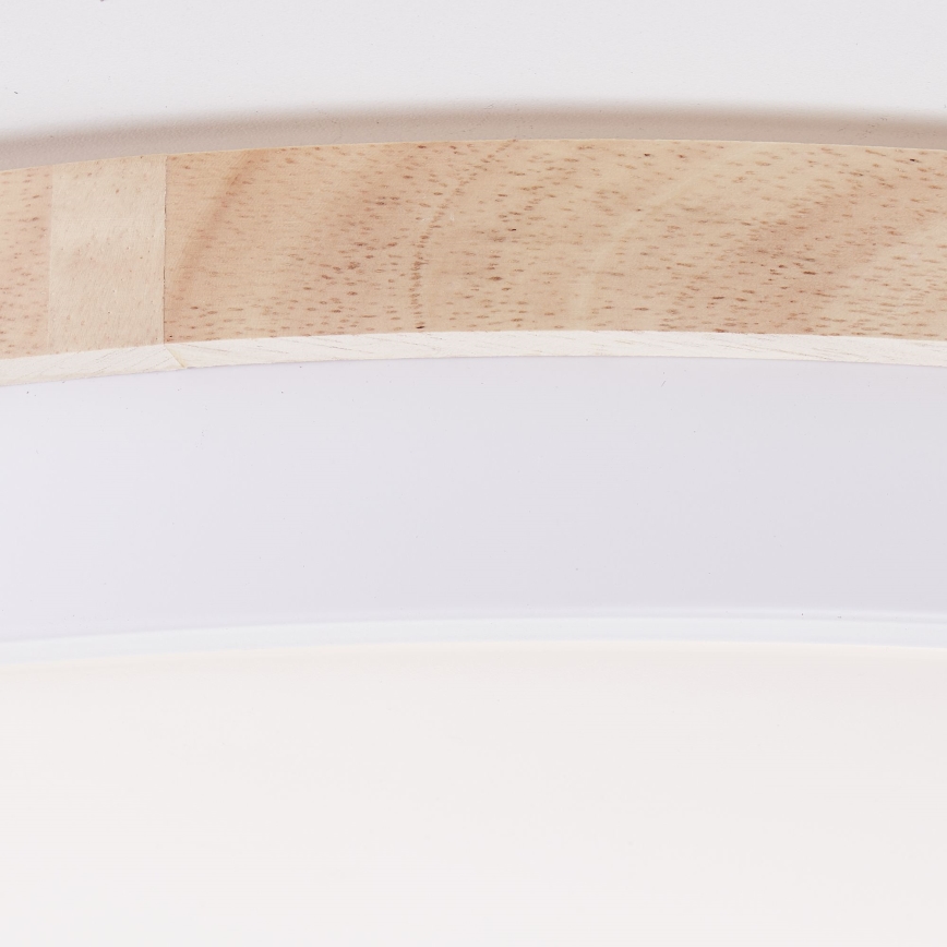 Brilliant - LED Stmívatelné stropní svítidlo BAARLO LED/36W/230V 3000-6500K pr. 50 cm bílá/gumovník + dálkové ovládání