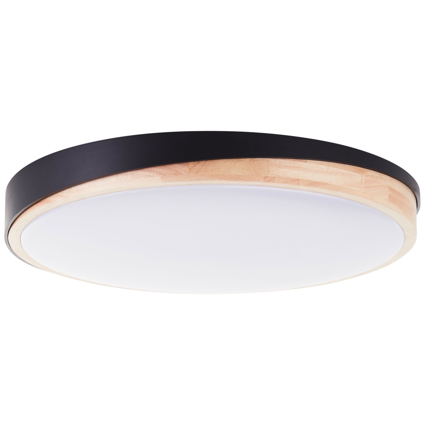 Brilliant - LED Stmívatelné stropní svítidlo BAARLO LED/36W/230V 3000-6500K pr. 50 cm černá/gumovník + dálkové ovládání