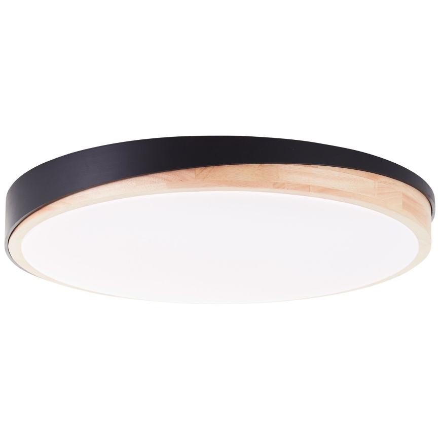 Brilliant - LED Stmívatelné stropní svítidlo BAARLO LED/36W/230V 3000-6500K pr. 50 cm černá/gumovník + dálkové ovládání
