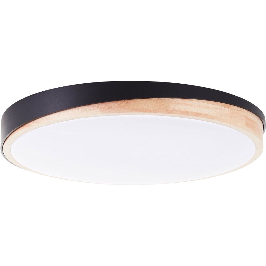 Brilliant - LED Stmívatelné stropní svítidlo BAARLO LED/36W/230V 3000-6500K pr. 50 cm černá/gumovník + dálkové ovládání