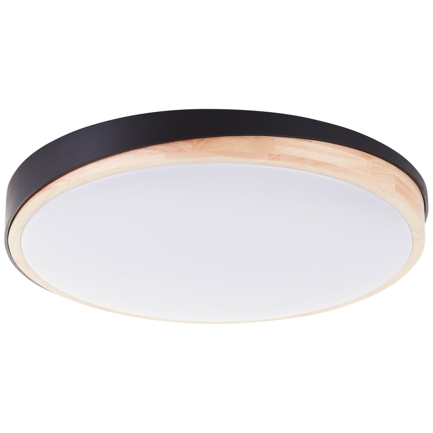 Brilliant - LED Stmívatelné stropní svítidlo BAARLO LED/36W/230V 3000-6500K pr. 50 cm černá/gumovník + dálkové ovládání