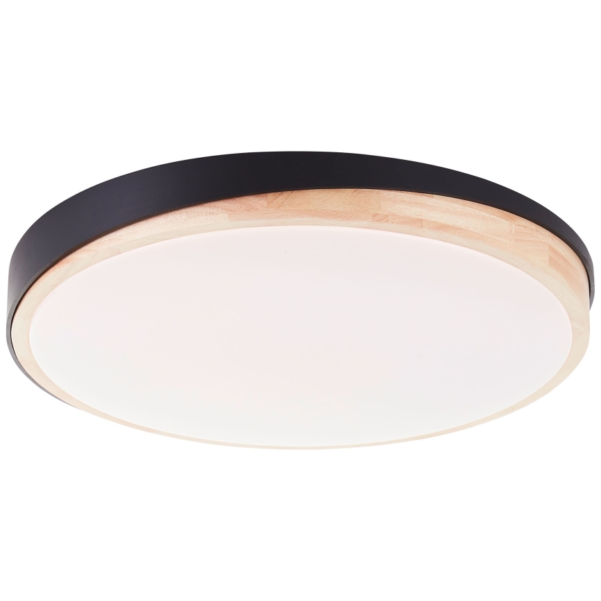 Brilliant - LED Stmívatelné stropní svítidlo BAARLO LED/36W/230V 3000-6500K pr. 50 cm černá/gumovník + dálkové ovládání