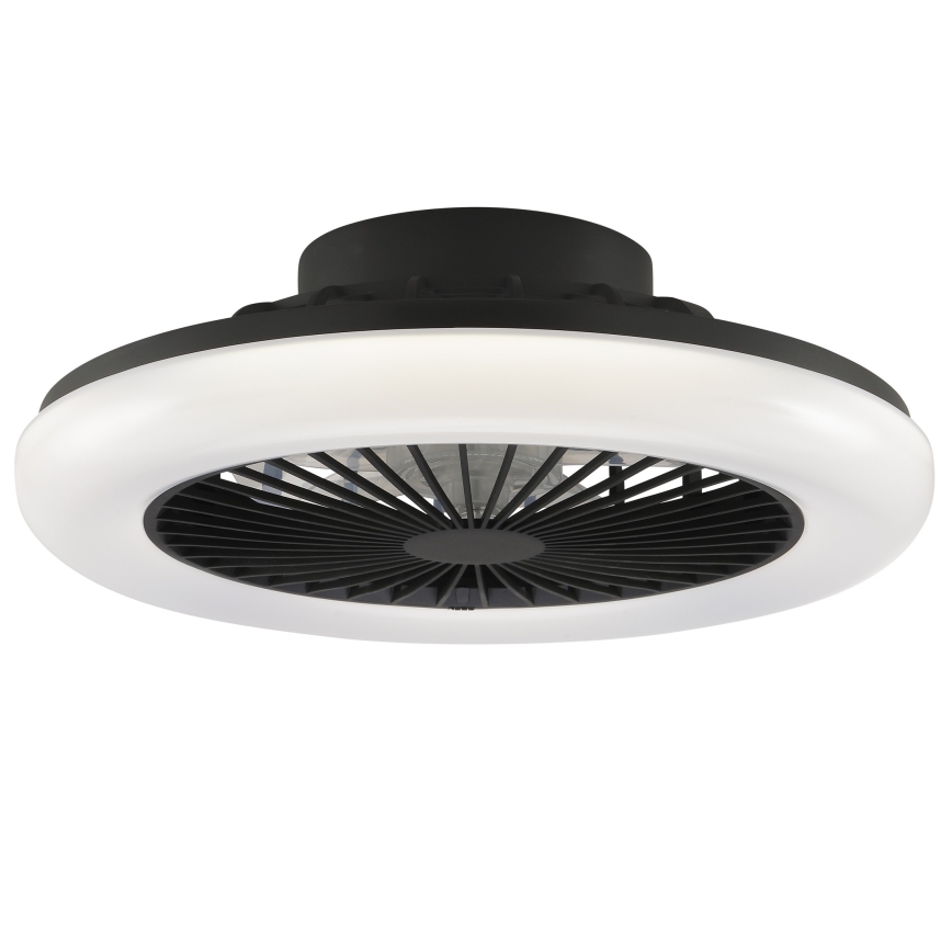 Brilliant - LED Stmívatelné stropní svítidlo s ventilátorem MONTERO LED/20W/230V 2700-6500K pr. 42 cm černá + dálkové ovládání